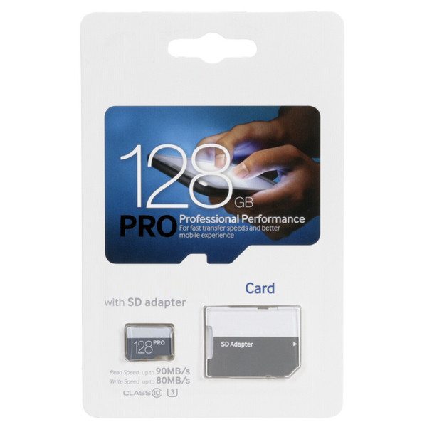 100% real original 16gb genuine Gray White PRO Class 10 Free SD Adapter Retail Blister Package Epacket DHL Free Shipping