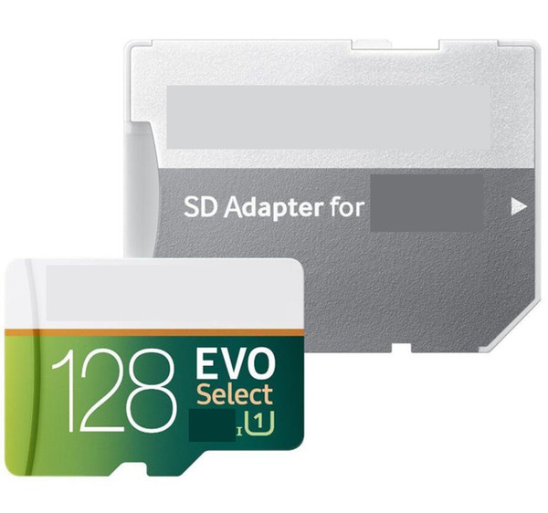 2019C Hot Grey Green EVO Select 80MB / S 90MB / S 64GB 128GB C10 TF Flash Card Class 10 Free Adapter Retail Blister Packaging