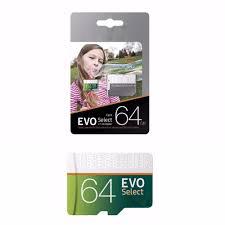 Hot selling Gray Green EVO Select+White EVO Plus +Black EVO Plus+ 256GB 128GB TF Card with Free Adapter Blister Package