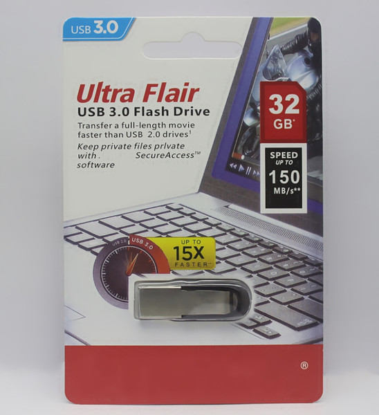 2019 Selling Metal 16GB 32GB 64GB 128GB Metal Ultra Flair USB 3.0/2.0 Flash Drive High Performance up to 150MB/S