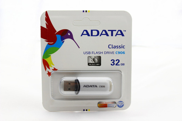NEW ADATA C906 32GB USB 2.0 Flash Memory GIFT Pen Drive Stick Drives Sticks Pendrives Thumbdrive Disk 80pcs/lot