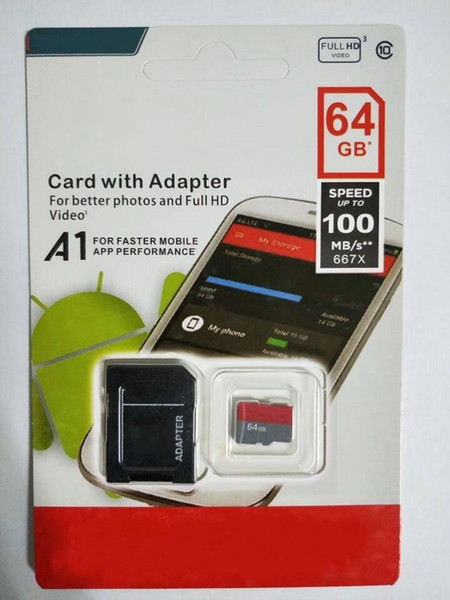 2019 the latest Android Extreme 32GB 64GB 128GB 256GB micro TF Card U3 Class 10 TF Memory Card 100mb/s 4K Card 667x