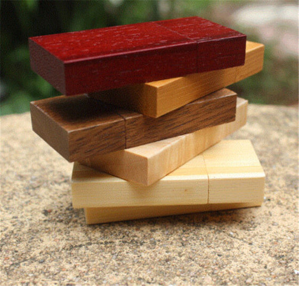 100% real natrual wooden 2GB 4GB 8GB 16GB 32GB 64GB USB flash drive pendrive thumb drive for tablet PC with free shipping