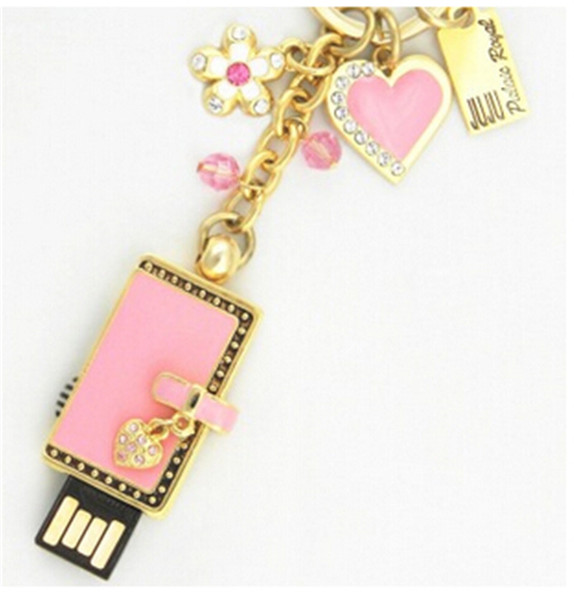 New design Fashion purse with heart shape Jewelry USB stick 64GB 128GB 256GB USB 2.0 Flash drive USB sticks pendrives