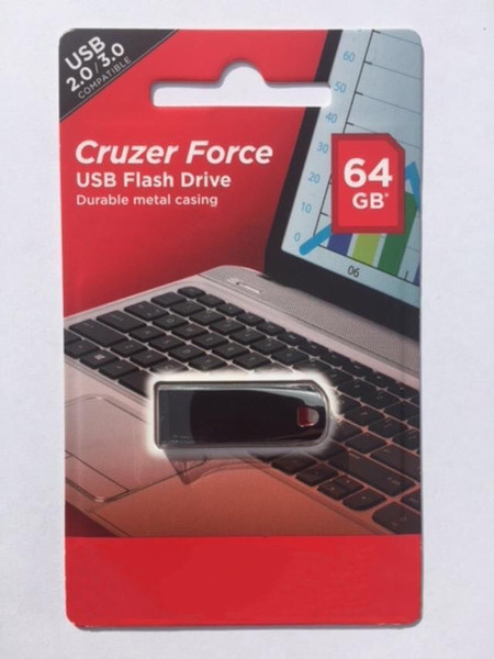 Cruzer Force 8GB 16GB 32GB 64GB 128GB High Speed USB Flash Drive Memory Stick Pendrives Thumbdrive U-Disk