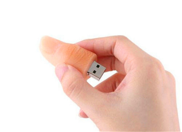 New 32GB 64GB 128GB 256GB Funny Cartoon Human Finger Model USB 2.0 Flash Memory Stick Pen Drive High Qualtiy