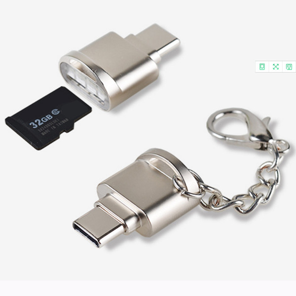 Type C Micro SD SDHC SDXC TF Card Reader Mini Metal OTG Adapter for Samsung S8 LG G6 G5 V20 Xiaomi Huawei P9 P10 Chromebook OnePlus