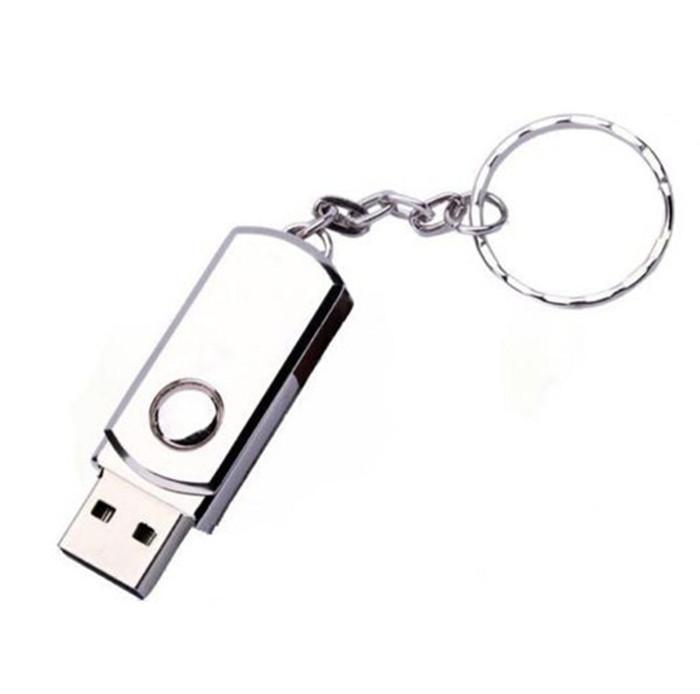 64GB 128GB 256GB USB 2.0 Flash Drive Memory Stick Pen Silver Metal With Keyring Swivel from memorygeek