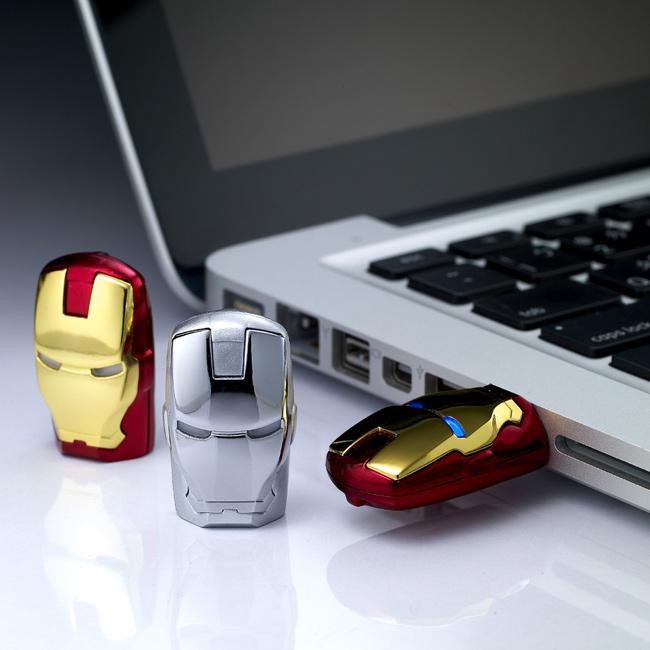 2019 HOT version Iron Man LED USB 2.0 Flash Drive 64GB 128GB 256GB Free Shipping