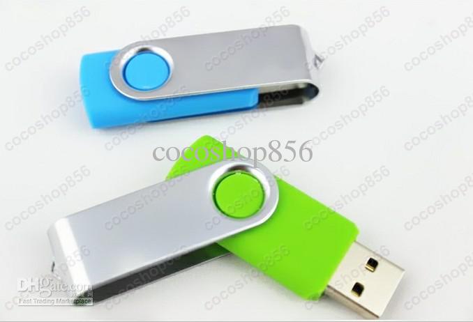 80pcs Promotion pendrive 64GB popular USB Flash Drive rotational style memory stick YTY with DHL Fedex