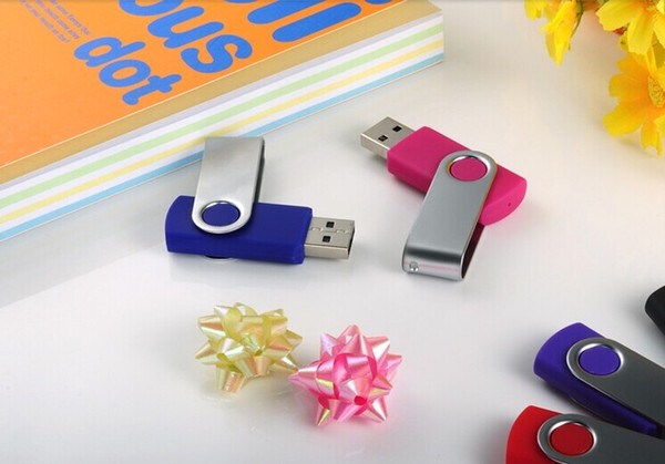 90pcs 64GB-256GB Swivel USB 2.0 Flash Drive mini gift with Free Custom Logo for Promotion or Gift U disk customizable