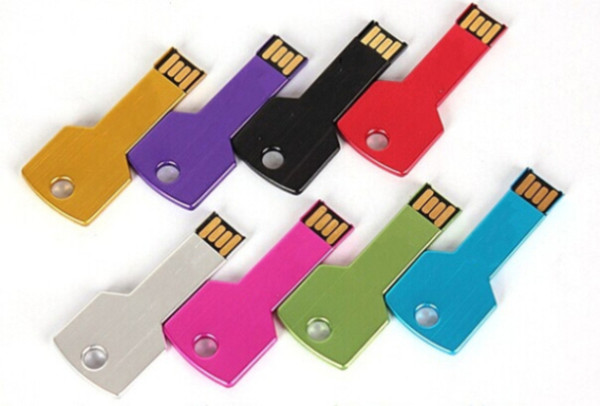 NEW DHL advertising on golden key U disk usb business 64GB-256GB u disk custom company LOGO show u disk 60pcs/lot