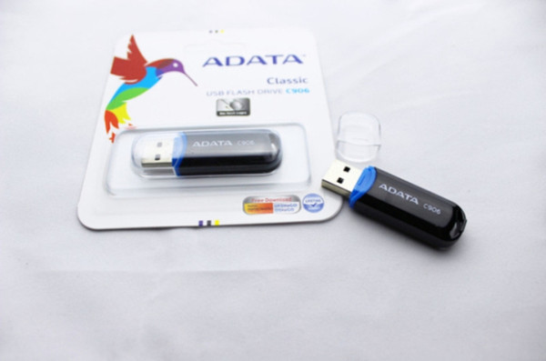 NEW 2019 ADATA C906 32GB -256GB USB 2.0 Flash Memory GIFT Pen Drive Stick Drives Sticks Pendrives good Thumbdrive Disk 55pcs