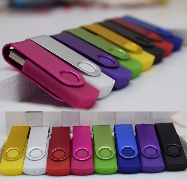 256GB 128GB 64GB 32GB USB 2.0 Plastic Flash Drives Pen Drives Memory good U Disk Swivel Sticks iOS Windows Android DHL