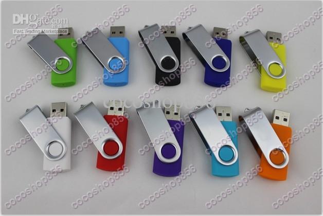 NEW DHL 60pcs/lot Promotion 64GB popular USB Flash Drive rotational style memory stick with DHL Fedex