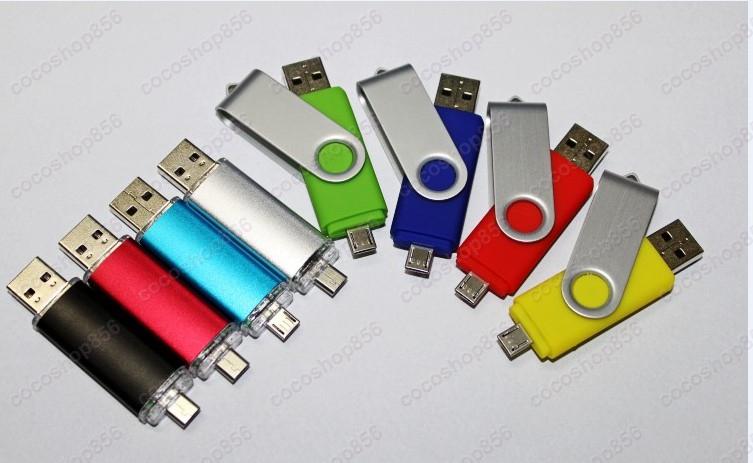 100pcs/lot by DHL Smart Cell phone pendrives 32GB USB 2.0 Flash Drive Thumbdrie pen drive U disk external storage memory stick