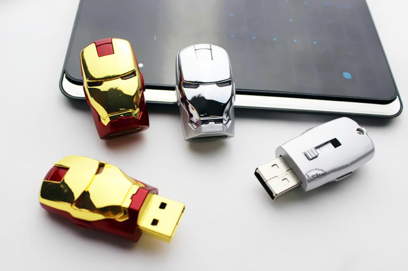 DHL super seller for new version Iron gift Man LED USB Flash Drive 64GB 128GB Free Shipping 60pcs cocoshop856 shop