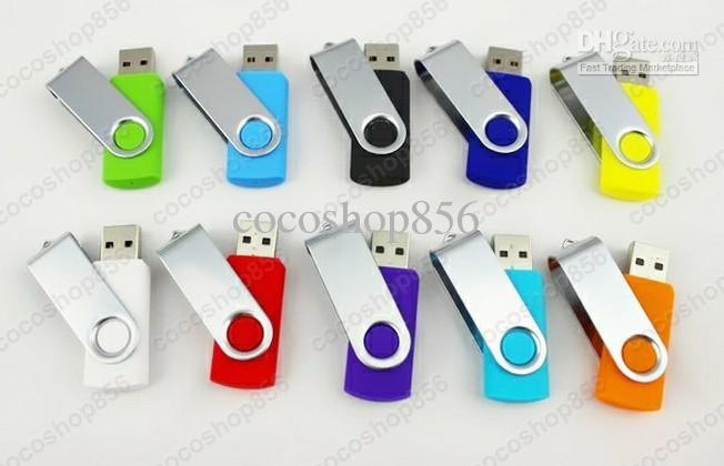 80pcs swivel 32GB 64GB 128GB 256GB USB 2.0 Flash GIUHK Memory Pen Drives GDEFIE Sticks Disks Discs Pendrives Thumbdrives DHL