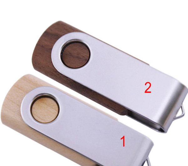 256GB 128GB 64GB 32GB 16GB 8GB Swivel Wood Wooden USB Drive Memory Flash Thumb Sticks Pendrive