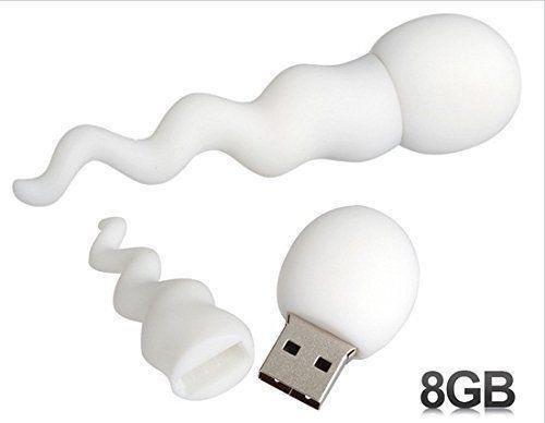 White Sperm Tadpole Shape 16GB 32GB 64GB 128GB model novelty usb 2.0 memory stick flash drive pen drive for WINDOWS MAC LINUX