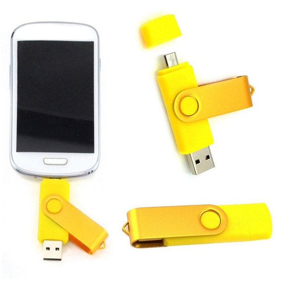 64GB 128GB 256GB OTG external USB Flash Drive USB 2.0 Flash Drive Memory for Android Smartphones Tablets PenDrives U Disk Thumbdrives DHL