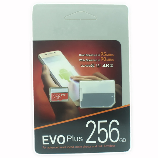 Digital Camera Smartphone 32GB 64GB 128GB 256GB EVO Puls Card High speed 90MB/S Class10 UHS-1 MicroSDXC Tablet PC TF Card