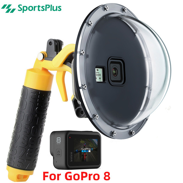 GoPro accessories hero8 fish eyeball surface floating diving mask domeport hemispheric water-proof water separator