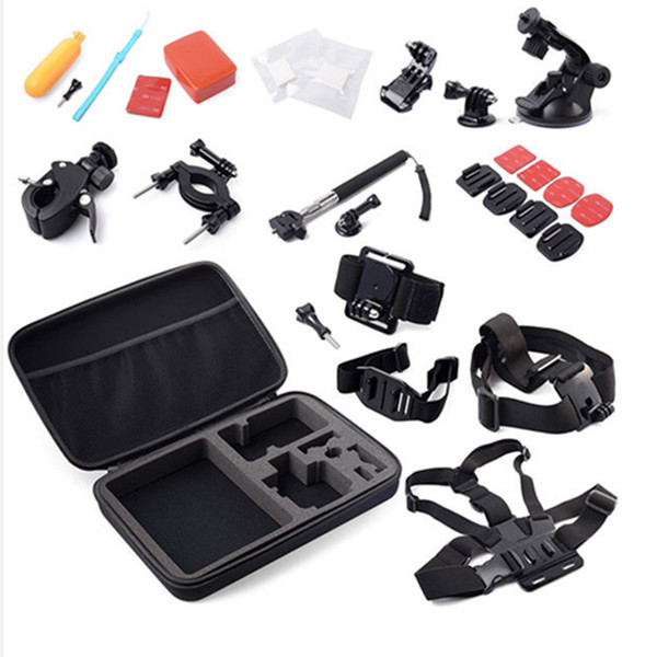 Hot gopro 30 piece set Large bag set heo5/4 sj4000 Small ant accessories combination