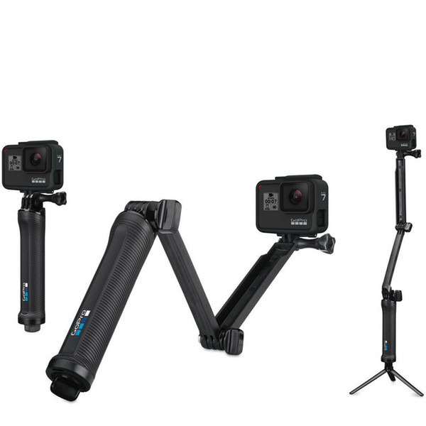 GoPro Orginal 3-Way Grip Arm Tripod Mount Adjustable stand Bracket Handheld Grip 3 Way Tripods For GoPro Hero 7 6 5 4/3+