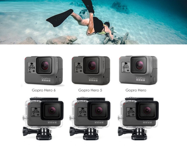 New For Gopro Hero 6 5 Accessories Waterproof Protection Housing Case Diving 45M Protective For Gopro Hero 6 5 Camera