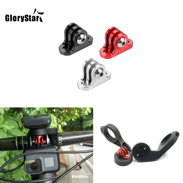 GloryStar Aluminum Alloy Bike Bicycle Computer Camera for GOPRO Mount Holder Adapter for iGPSPORT Garmin Bryton Mount