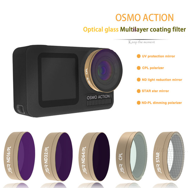 DJI accessories GOLD UV CPL ND4 ND8 ND16 ND32 STAR Glass lens filter for DJI OSMO ACTION Camera