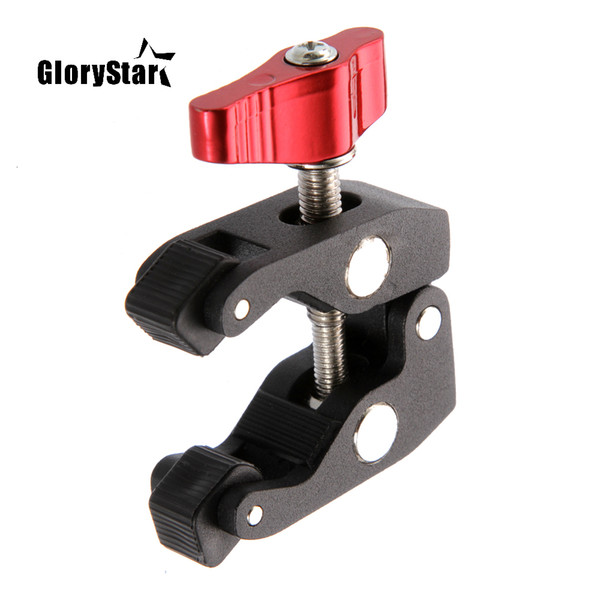 GloryStar Articulated Arm Crab Claw Super Clamp Clip Holder for Studio Flash Light Camera Tripod Monopod