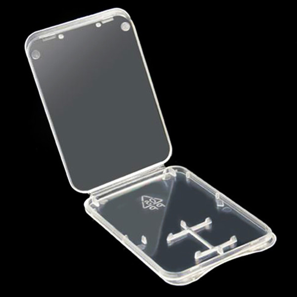 2000pcs/lot 2 in 1 Plastic Momery Card Case Box TF SD Micro SD Card Packing Box