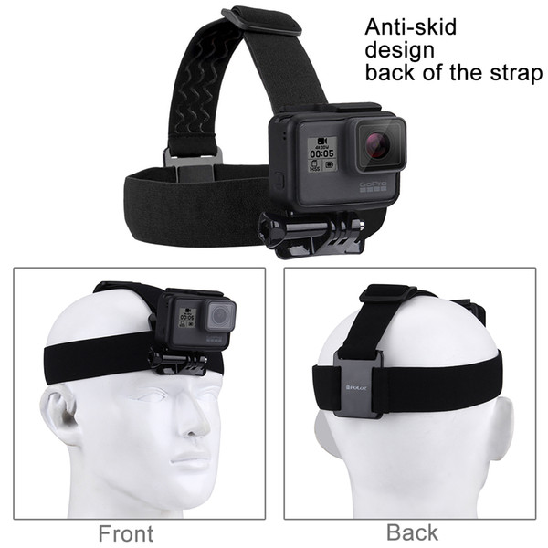 2019 PULUZ Elastic Mount Belt Adjustable Head Strap for GoPro NEW HERO /HERO6 /5 /5 Session /4 Session /4, Xiaoyi and Other Action C