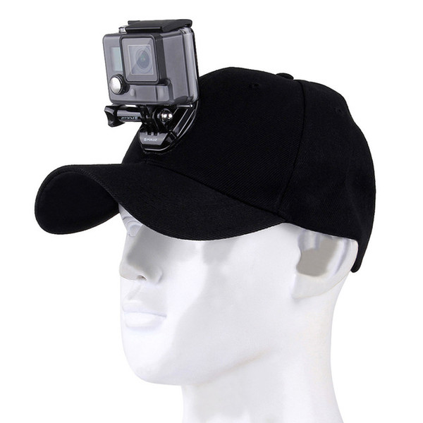 Sport camera GoPro Accessories Canvas Baseball Hat Cap W/ J-Hook Buckle Mount Screw for GoPro HERO5 HERO4 Session