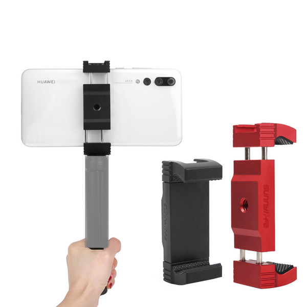 Sunnylife Metal Universal Smartphone Holder Clamp Clip Tripod Holder Clip Adapter for iPhone Samsung Huawei Xiaomi