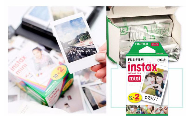 20 shots/Pack Mini White Films For Mini Neo 90 8 25 7S 50s Polaroid Instax Checky Camera Fuji Instax Mini Film Cameras Papers Accessories