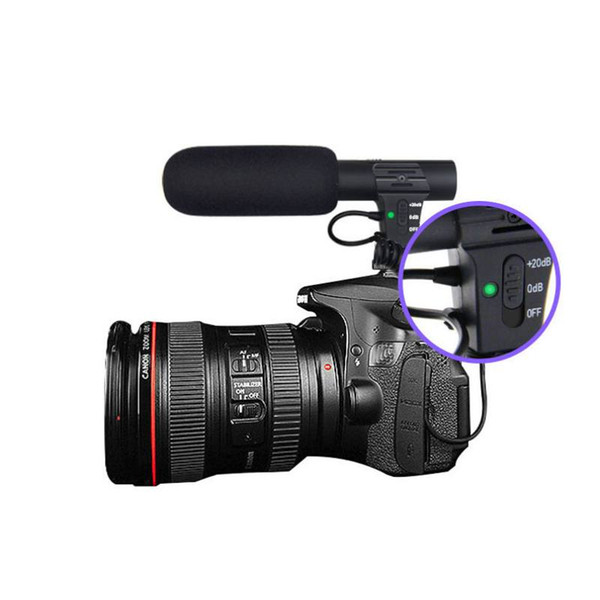 MIC-05 Stereo Camcorder Microphone for Nikon Canon DSLR Camera Computer Mobile Phone PC Microphone for smartphone Interview video Microphone