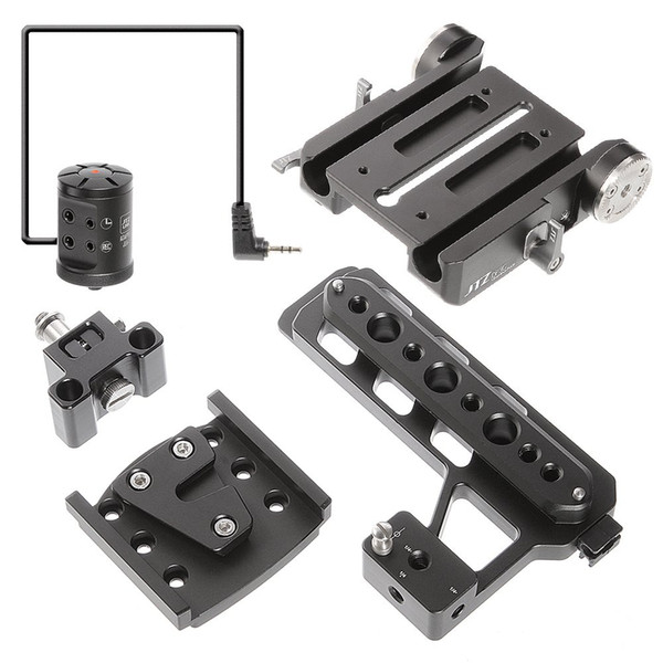 JTZ DP30 15mm Stand Base Plate Clamp and JTZlink Hub Adapter JLA-1 for Blackmagic URSA MINI 4K 4.6K EF PL Cinema Camera