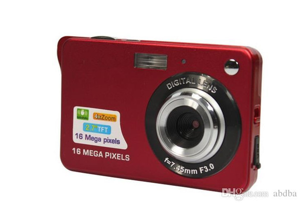 1pcs Digital camera 2.7 inch TFT LCD 16.0 mega pixels 4X digital zoom Anti-shake Video Camcorder photo camera Free send