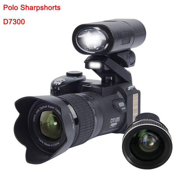 2019 PROTAX D7300 digital cameras 33MP Professional DSLR cameras 24X Optical Zoom Telephotos& 8X Wide Angle Lens LED Spotlight Tripod