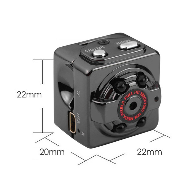 SQ8 Mini Camera HD 1080P Recorder HD DV Motion Sensor Night Vision Micro Cam Sport DV Wireless Camcorder Recorder Top Quality DHL Free