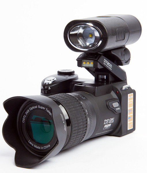 Protax/POLO D7200 Fotocamera Digitale 33MP 1080 P Messa A Fuoco Automatica SLR HD Videocamera 24X + Teleobiettivo Grandangolare LED Riempire