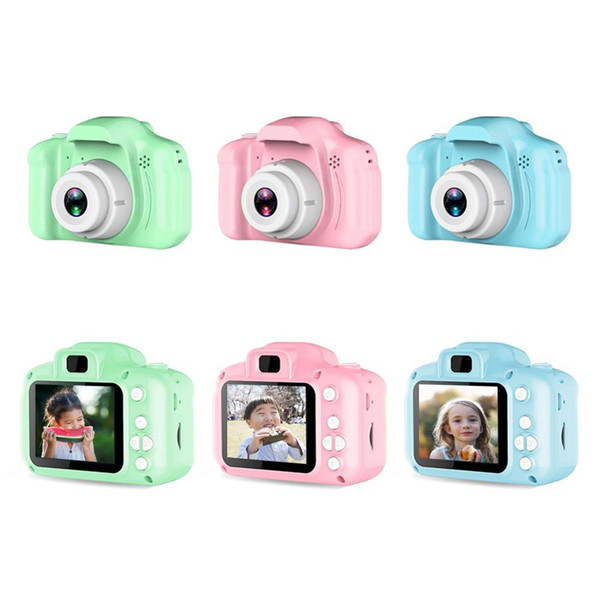 Cartoon Cute 2 Inch HD Screen Chargable Digital Mini Camera Kids Camera Toys Outdoor Photography Props for Child Birthday Gift