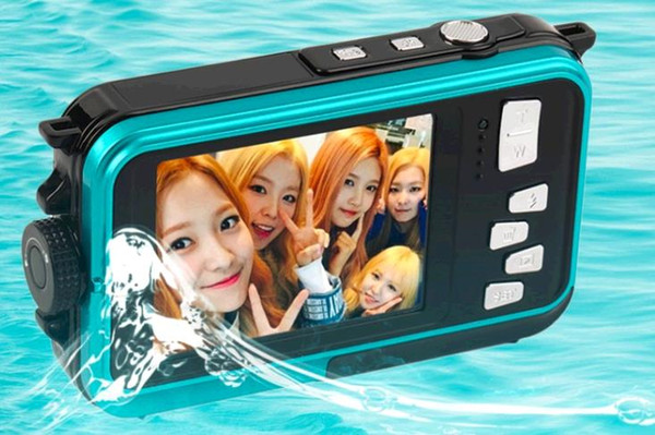 New 2.7 inch TFT Digital Camera Waterproof 24MP MAX 1080P Double Screen 16x Digital Zoom Camcorder Built-in loudspeaker Micphone