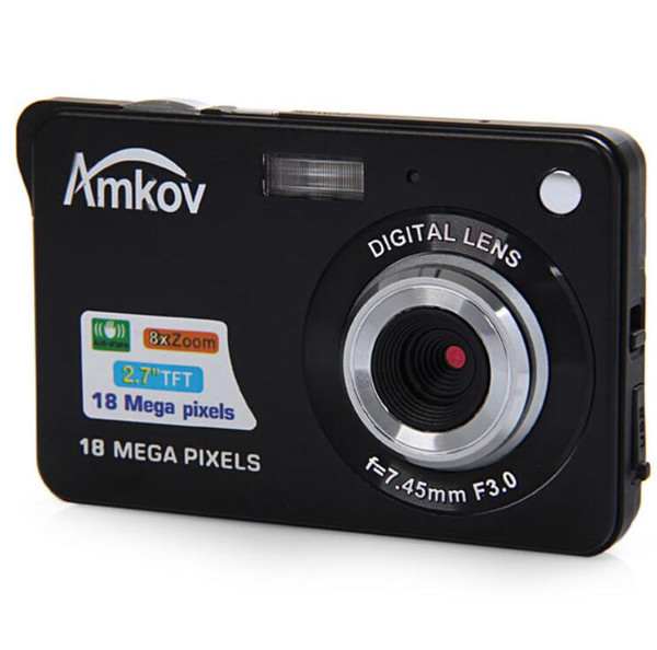 Amkov CDC3 2.7 Inch TFT Screen 18.0MP CMOS 5.0MP Anti-shake Digital Camera with 8X Digital Zoom 1300w Pixel Video Camera