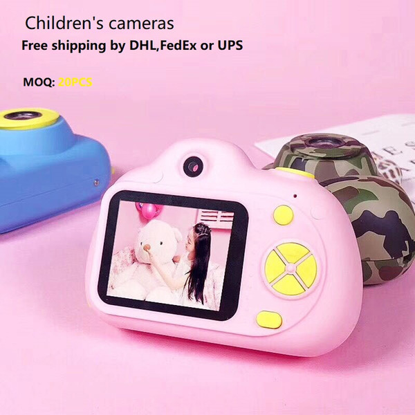 free shipping HD 1080P Kids Digital camera 2.0inch Screen Children Camcorder Photo Camera Christmas Gift