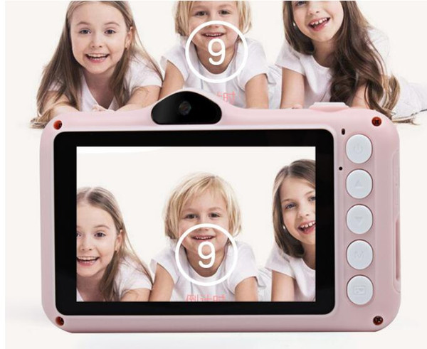 10 pieces Mini Digital Camera 3.5 Inch Cartoon Cute Camera Toys Children Birthday Gift 1080P Toddler Toys Students Education Video Camera