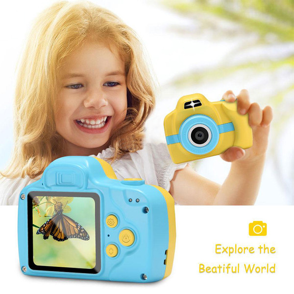 Mini Kids Camera 1080P Digital Camera Toys Touch Screen Support TF Card Video Play Games for Children Gift Christmas Gifts with Retail Box